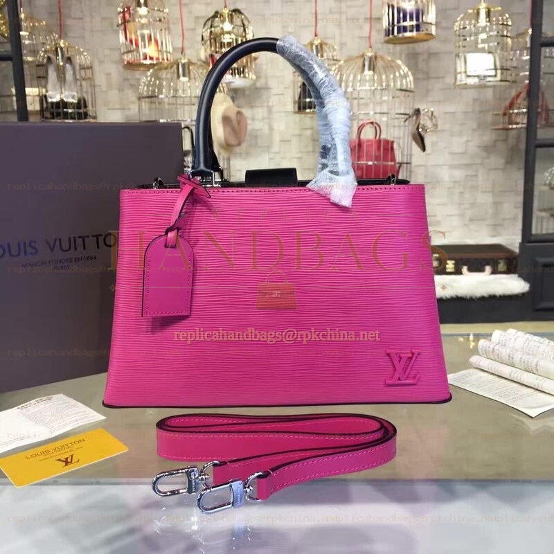 Replica Louis Vuitton Fuchsia Blue Handle Kleber PM