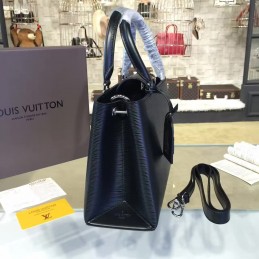 Replica Louis Vuitton Black Blue Handle Kleber PM