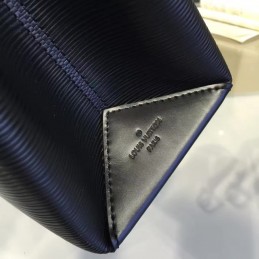 Replica Louis Vuitton Black Blue Handle Kleber PM