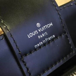 Replica Louis Vuitton Black Blue Handle Kleber PM