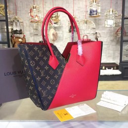 Replica Louis Vuitton Brown Monogram Red Panel Kimono MM