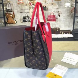Replica Louis Vuitton Brown Monogram Red Panel Kimono MM