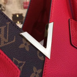 Replica Louis Vuitton Brown Monogram Red Panel Kimono MM