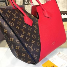 Replica Louis Vuitton Brown Monogram Red Panel Kimono MM