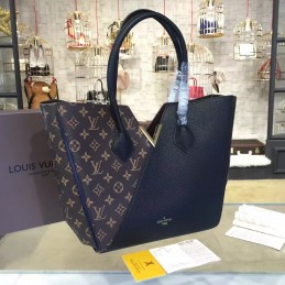 Replica Louis Vuitton Brown Monogram Black Panel Kimono MM