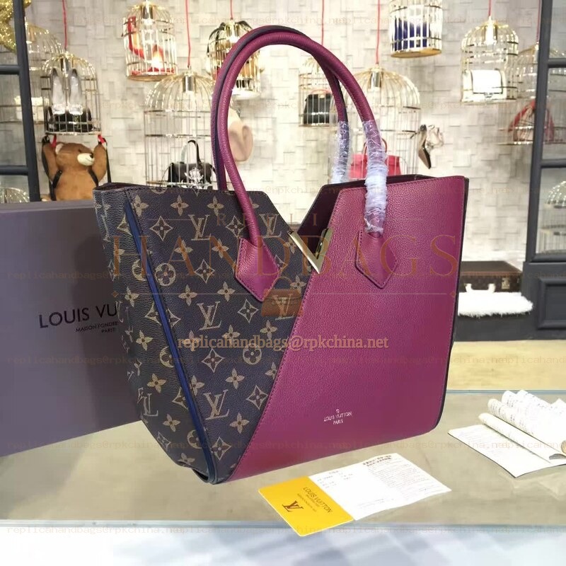Replica Louis Vuitton Brown Monogram Fuchsia Panel Kimono MM