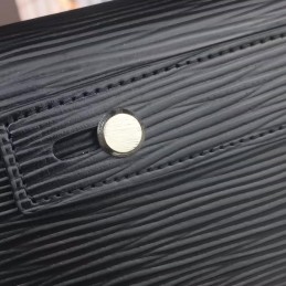 Replica Louis Vuitton Black Epi Double Zippy Wallet