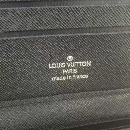 Replica Louis Vuitton Black Epi Double Zippy Wallet