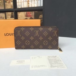 Replica Louis Vuitton Brown Monogram Graphic Zippy Wallet