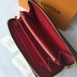 Replica Louis Vuitton Brown Monogram Graphic Zippy Wallet