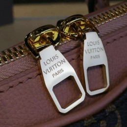 Replica Louis Vuitton Brown Monogram Pale Pink Trim Pallas BB