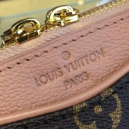 Replica Louis Vuitton Brown Monogram Pale Pink Trim Pallas BB