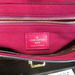 Replica Louis Vuitton Brown Monogram Burgundy Top One Handle Bag