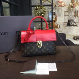 Replica Louis Vuitton Brown Monogram Red Top One Handle Bag