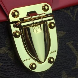 Replica Louis Vuitton Brown Monogram Red Top One Handle Bag