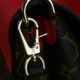 Replica Louis Vuitton Brown Monogram Red Top One Handle Bag