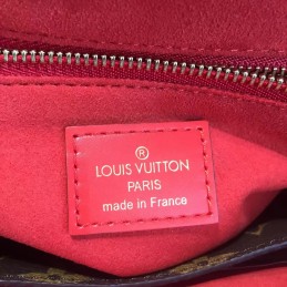 Replica Louis Vuitton Brown Monogram Red Top One Handle Bag