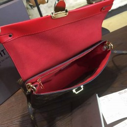 Replica Louis Vuitton Brown Monogram Red Top One Handle Bag