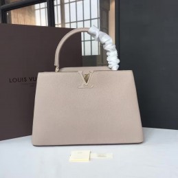 Replica Louis Vuitton Taupe Capucines MM