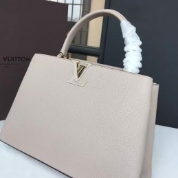 Replica Louis Vuitton Taupe Capucines MM