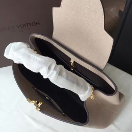 Replica Louis Vuitton Taupe Capucines MM