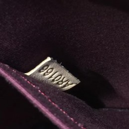 Replica Louis Vuitton Burgundy Patent Monogram Alma BB