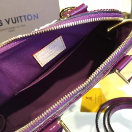 Replica Louis Vuitton Purple Patent Monogram Alma BB