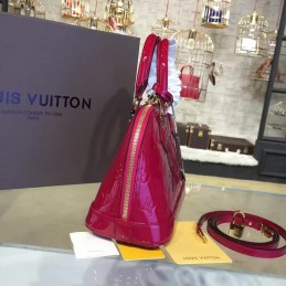 Replica Louis Vuitton Fuchsia Embossed Monogram Alma BB