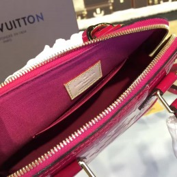 Replica Louis Vuitton Fuchsia Embossed Monogram Alma BB