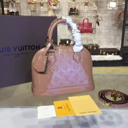 Replica Louis Vuitton Taupe Embossed Monogram Alma BB
