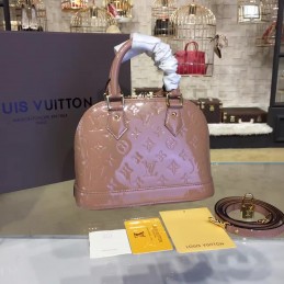 Replica Louis Vuitton Taupe Embossed Monogram Alma BB