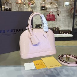 Replica Louis Vuitton Pale Pink Embossed Monogram Alma BB