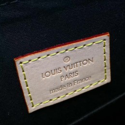 Replica Louis Vuitton Navy Blue Patent Monogram Alma BB
