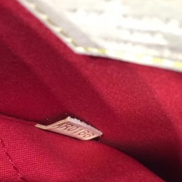 Replica Louis Vuitton Deep Red Patent Monogram Alma BB