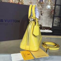Replica Louis Vuitton Yellow Embossed Monogram Alma BB