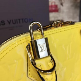Replica Louis Vuitton Yellow Embossed Monogram Alma BB