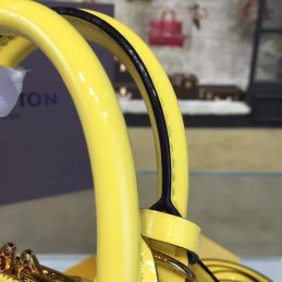 Replica Louis Vuitton Yellow Embossed Monogram Alma BB