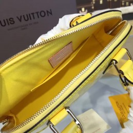 Replica Louis Vuitton Yellow Embossed Monogram Alma BB