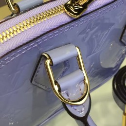 Replica Louis Vuitton Lilac Patent Monogram Alma BB