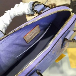 Replica Louis Vuitton Lilac Patent Monogram Alma BB