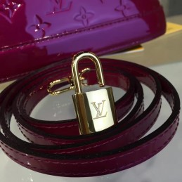 Replica Louis Vuitton Purple Patent Monogram Alma BB - Style 2