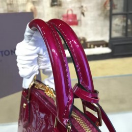Replica Louis Vuitton Purple Patent Monogram Alma BB - Style 2