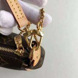 Replica Louis Vuitton Brown Monogram Chain Eva Clutch