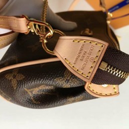 Replica Louis Vuitton Brown Monogram Chain Eva Clutch