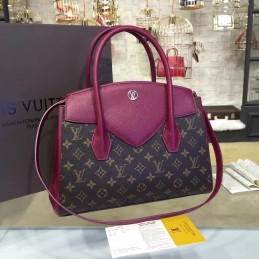 Replica Louis Vuitton Brown Monogram Burgundy Florine Bag