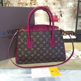 Replica Louis Vuitton Brown Monogram Burgundy Florine Bag