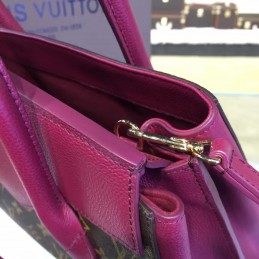 Replica Louis Vuitton Brown Monogram Burgundy Florine Bag