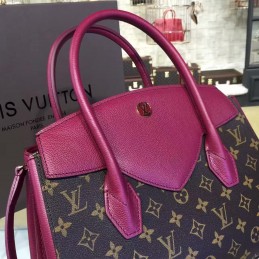 Replica Louis Vuitton Brown Monogram Burgundy Florine Bag