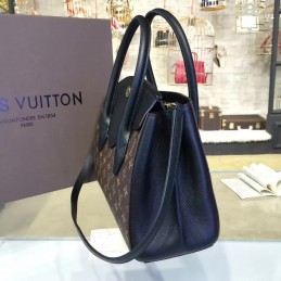 Replica Louis Vuitton Brown Monogram Black Florine Bag