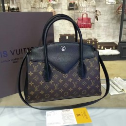 Replica Louis Vuitton Brown Monogram Black Florine Bag